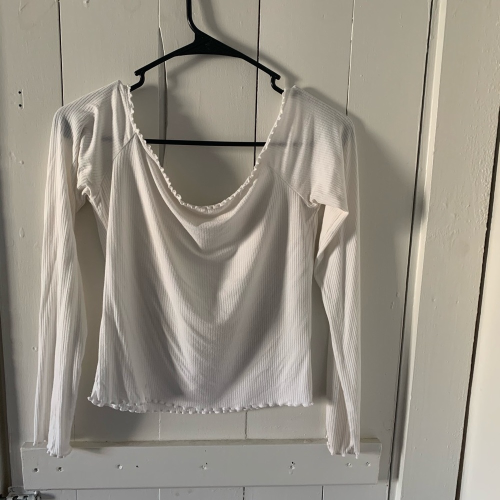 White off the shoulder top